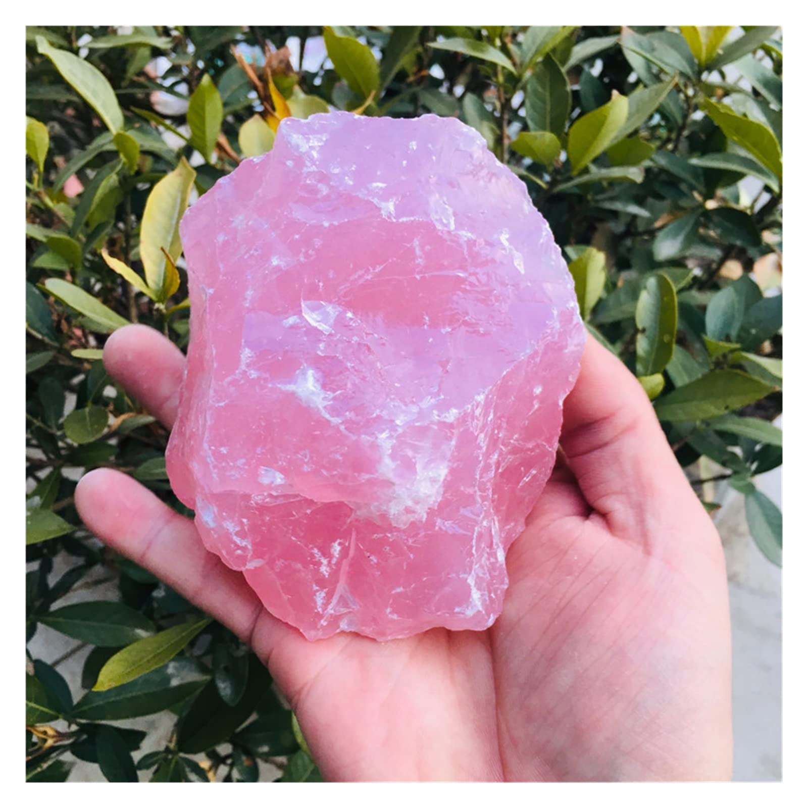 Amazon.com: Natural Raw Pink Rose Quartz Crystal Stone Mozambique